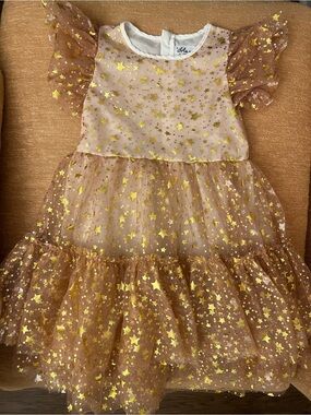 Lola + the boys Goldie Star Tulle Party Dress